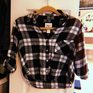Forever 21 Cropped Flannel
